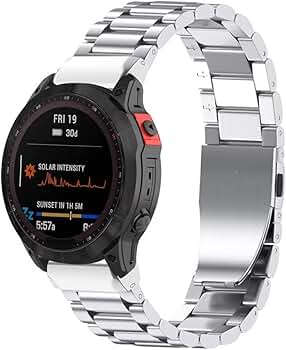 Amazon.co.jp: メタルバンド Garmin Fenix 7x/7s/7/Fenix 5x/5 plus/5s 