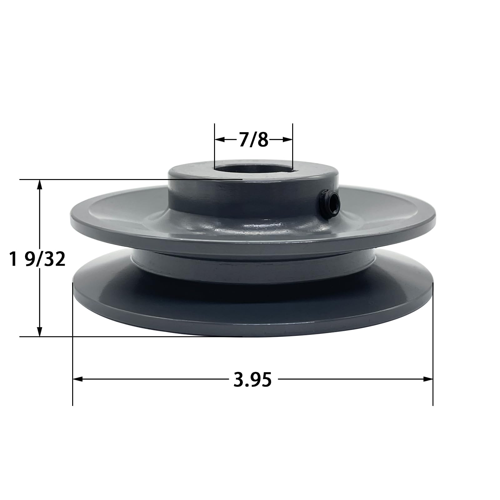 QWORK BK4034 V-Belt Pulley Single Groove, Bored-to-Size V Belt Sheaves, 1 Groove Standard Web - View #13