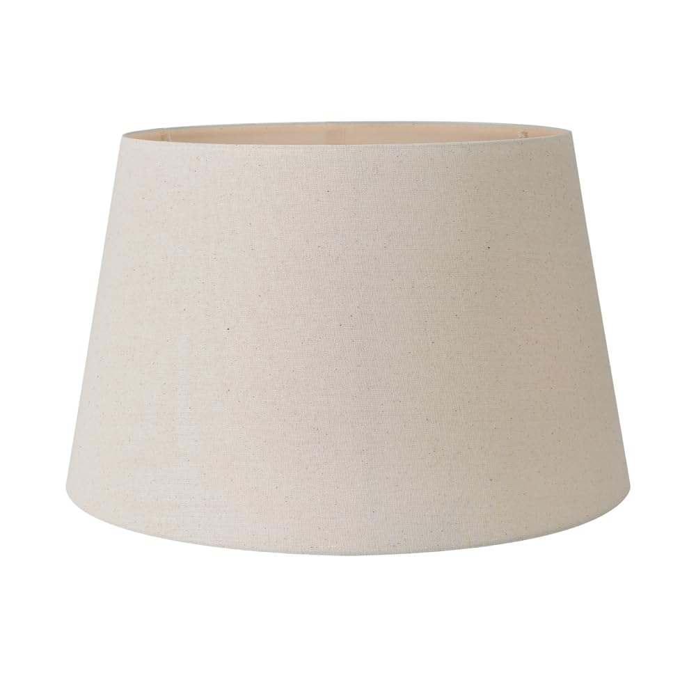 Slubby Hopsack Lamp Shade | Modern Shades for Table Lamps and Floor Lamps | Natural Cream Lampshade for Standard Lamps (Tapered, 45cm Diameter)