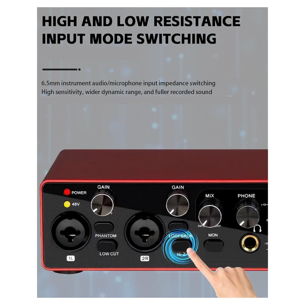 Interface Audio Professionnelle de Carte Son pour Les Podcasts de Streaming de Studio en Direct