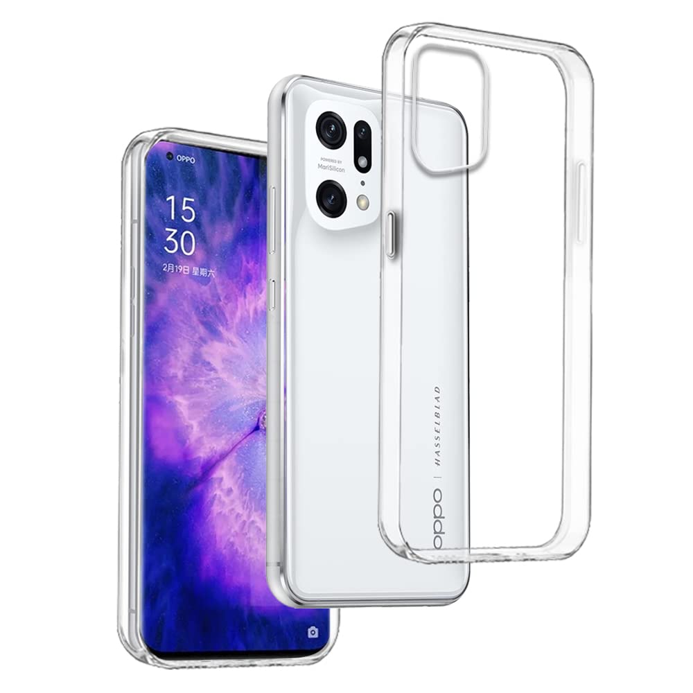 EbestStar Cover Trasparente Per Oppo Find X5 Lite | Custodia Silicone TPU Morbida Ultra Sottile | Protezione Antiurto Con Bordi Rinforzati