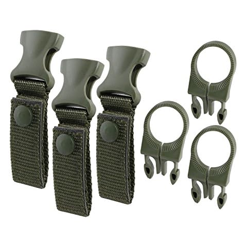 AZXAZ Wasserflasche Clip Hängen Schnalle Nylon Gurtband Flaschenhalter Outdoor Quickdraw Karabiner Schnalle Träger Gürtel Werkzeug Cover