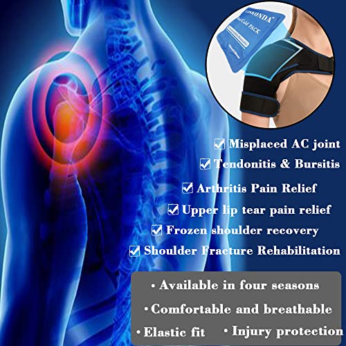 Viskonda Shoulder Brace - Support And Compression Sleeve,Rotator Cuff Shoulder Brace For Men&Women,For Ac Joint Pain Relief,Arm Stability,Injuries&Tears,Bursitis,Swelling,Tendonitis(Small) #TOP2
