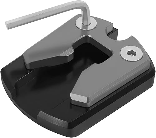 Extensor de extensión de soporte para motocicleta compatible con Yamaha XMAX 300 400 125 250 2017-2022 CNC Aluminio Kickstand Foot Enlarger Pad
