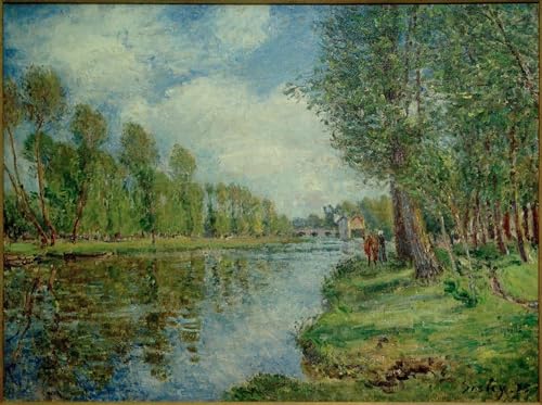 Cuadro Bords du Loing de Sisley de 60x90cm para renovar la decoración de tu sala de estar
