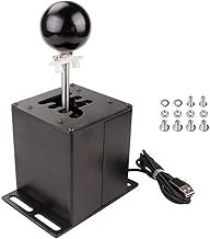 Levier de vitesse pour simulateurs de course Logitech G29 G27 G25 et T300 T500, 7 vitesses (6 + R), 8 vitesses (7 + R), plastique + alliage d'aluminium (6 vitesses + R-HB039)