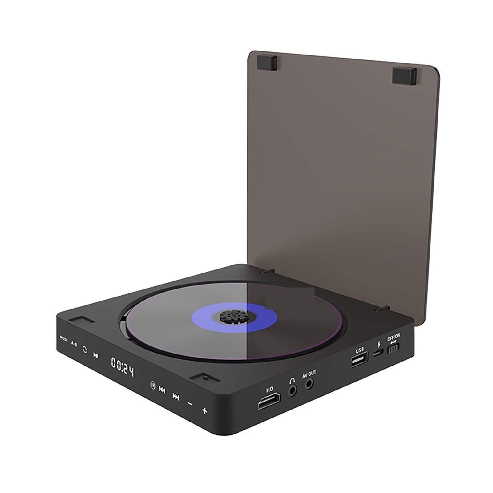 Lettore DVD portatile, Lettore DVD portatile Lettori portatili multifunzionale con esperienza video in uscita