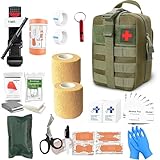 [Ideale per attività all'aperto, casa e lavoro] Questa pratica borsa medica tattica la rende la compagna perfetta non solo per le avventure all'aria aperta come campeggio, escursionismo e arrampicata, ma anche per la vita quotidiana a casa, in auto o al lavoro. Questo Kit Sopravvivenza completo è un investimento per la sicurezza in ogni scenario.