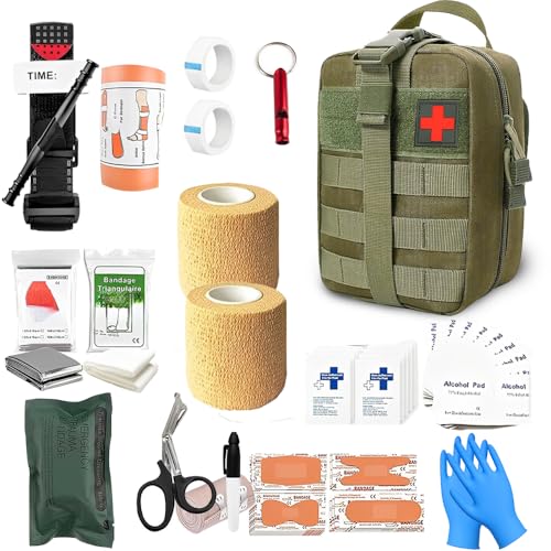 [Ideale per attività all'aperto, casa e lavoro] Questa pratica borsa medica tattica la rende la compagna perfetta non solo per le avventure all'aria aperta come campeggio, escursionismo e arrampicata, ma anche per la vita quotidiana a casa, in auto o al lavoro. Questo Kit Sopravvivenza completo è un investimento per la sicurezza in ogni scenario.