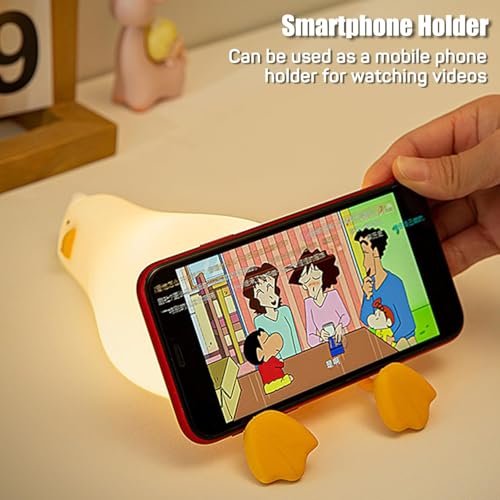 Image of LED Night Lights Touch Sensor, USB Rechargeable, 7-Color Changing Lamp for Kids' Room & Baby Gift | Night Light | (Sleeping-Duck)