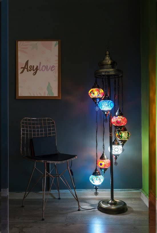 Lampada orientale turca in mosaico