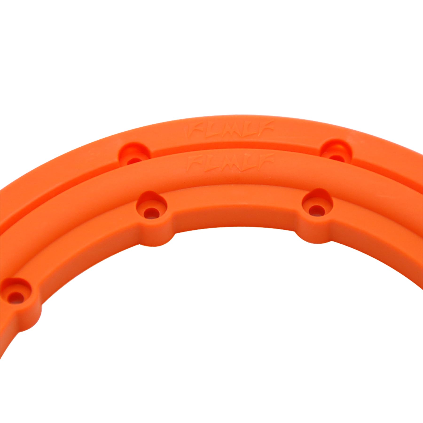 FLMLF Nylon Inside and Outside Beadlock Ring Kit 8pcs Orange for Wheel Hub for 1/5 HPI Baja 5B 5T 5SC LOSI 5ive T RC CAR Truck Parts
