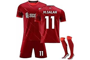 Van Dijk Liverpool Home Kids Soccer Jersey Set