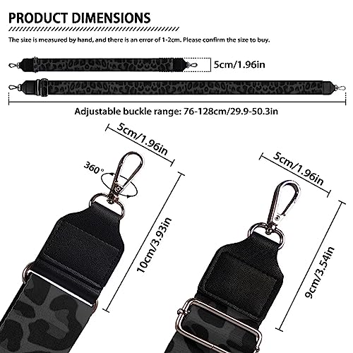 Image of Halloween Handbag Strap Canvas Purse Strap Colorful Bat Black Shoulder Strap Multicolor Bats Replacement Strap