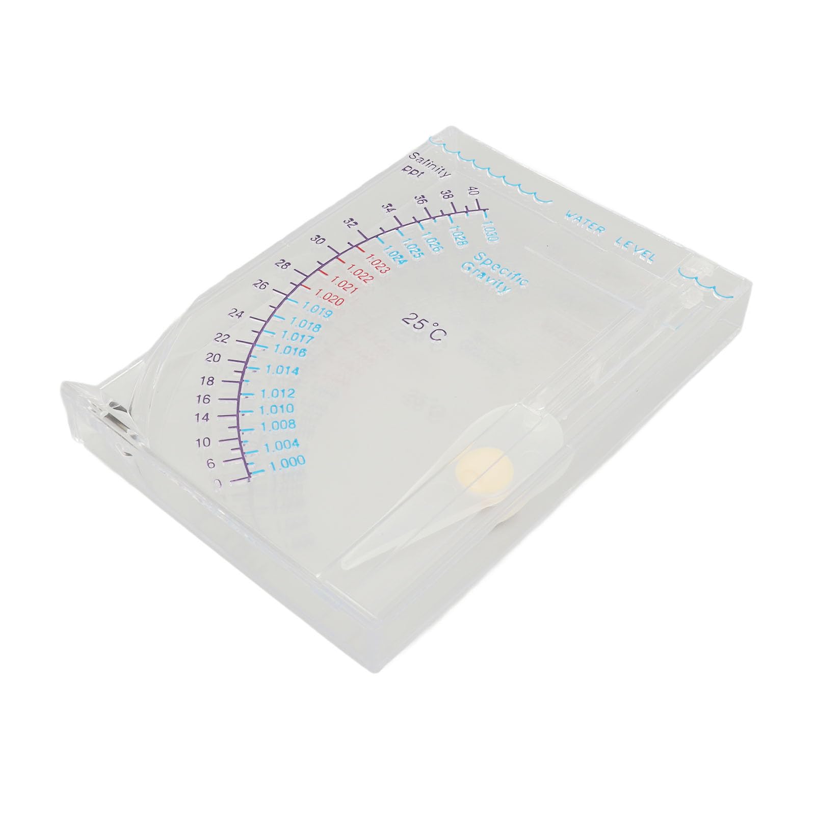 Aquarium Hydrometer Transparent Plastic Hydrometer Salinity Tester Accurate Easy to Read Fish Tank Hydrometer for Seawater Professional Accessories for Use