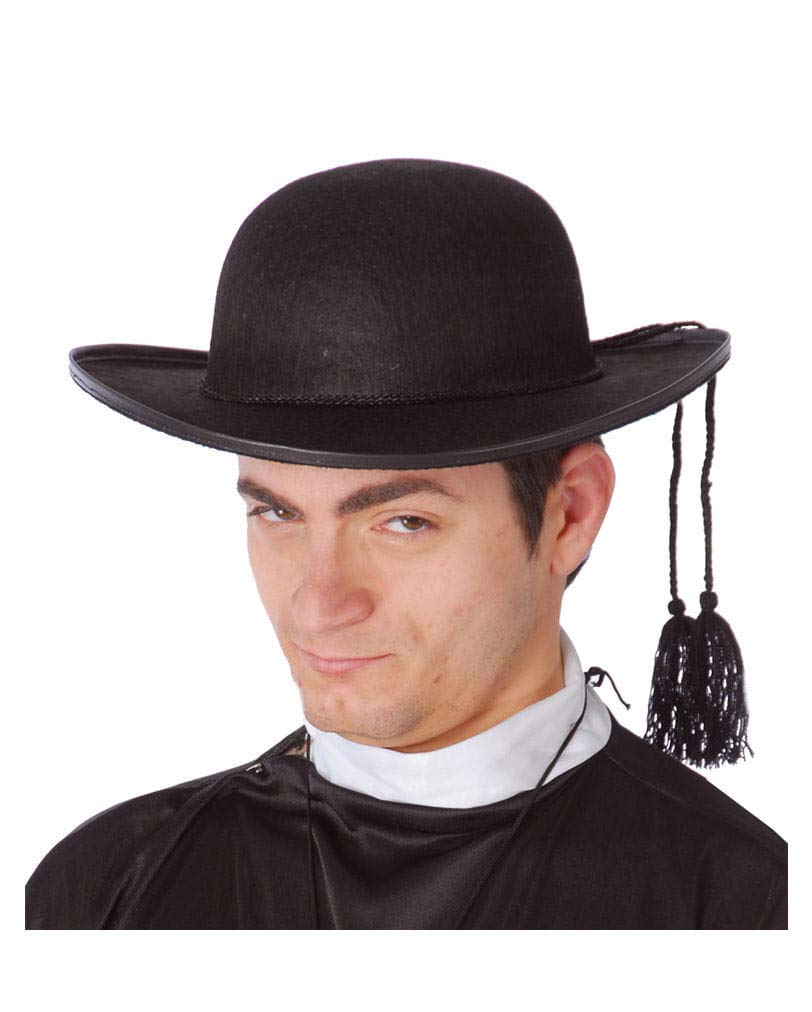 Horror-Shop Priest hat with cord