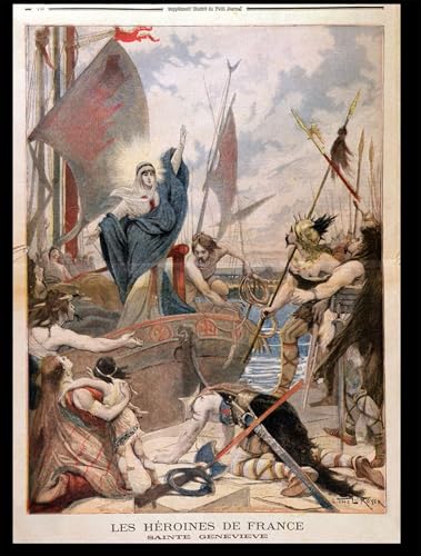 Toile Sainte Geneviève Lionel Noel Royer affiche murale pour décorer une chambre de caractère