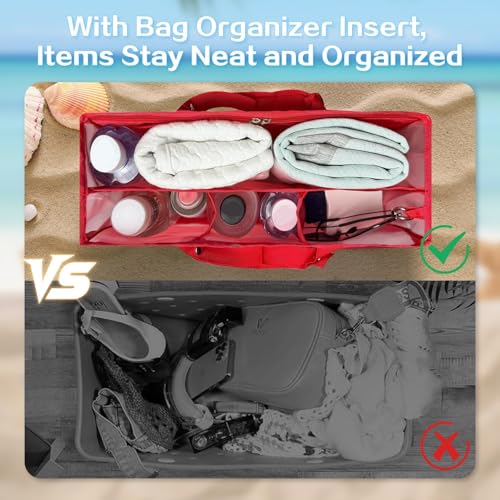 Image of XYFuuee Beach Bag Organizer Insert Divider for Medium Bogg Bag Accessories