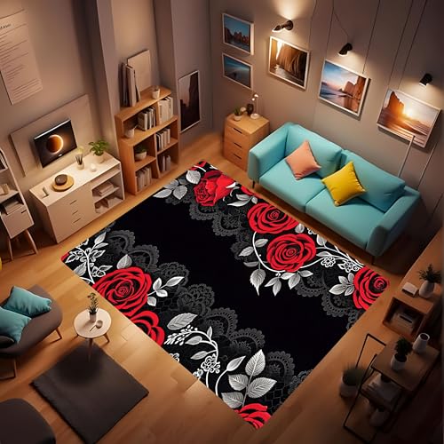 Tapete Decorativo SOFERI 80x60 pulgadas Rojo