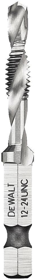 DEWALT DWADTQTR1224 Impact Ready 12-24 UNC Drill Tap, 1/4" Capacity
