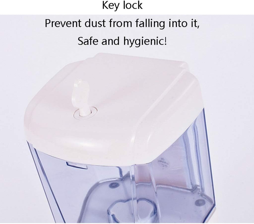 Dispenser di sapone automatico senza contatto, dispenser di sapone per piatti montato a parete, per cucina, casa, ristorante, hotel, scuola, bagno, dispenser di lozioni (batteria senza perforazione)
