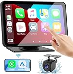 Olvy CarPlay Display – Kabellose Android Auto Box, 7-Zoll Touchscreen Auto Display, Multimedia-System, Smart Infotainment Pro, Monitor mit Rückfahrkamera
