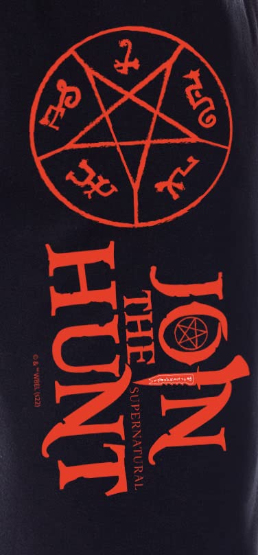 INTIMO Supernatural Mens' Join The Hunt Devil's Trap Sleep Jogger Pajama Pants3