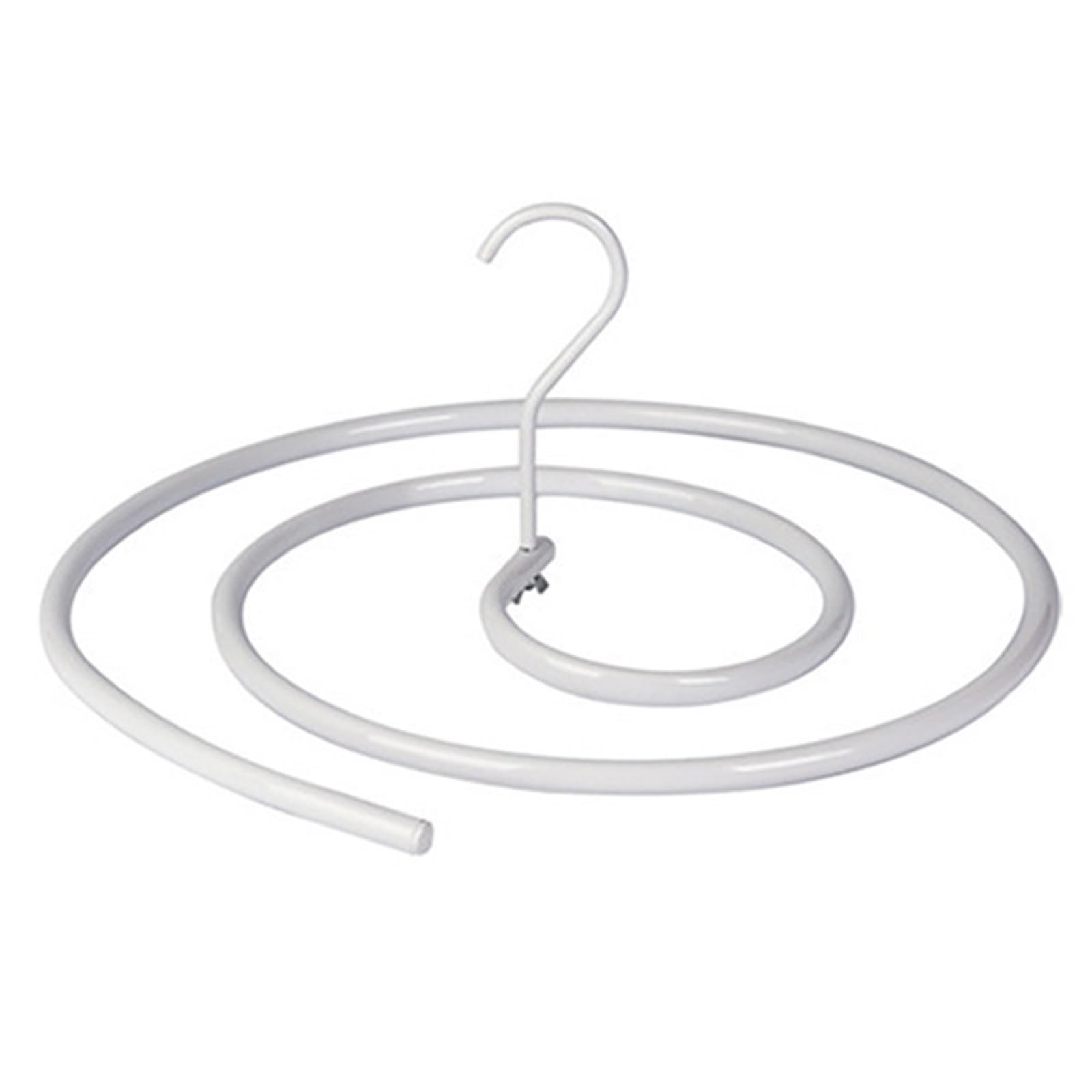 2PCS Stainless Steel Quilt Sheets Hanger,Rotating Spiral Drying Rack For Home Balcony Dorm,Outdoor Save Space Blanket Hangers for Sheets Bedspreads(White)