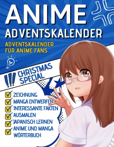 Anime Adventskalender: 24 Tage mit kreativen Aktivitäten. Ein weihnachtliches must have für Anime und Manga Fans. (German Edition) image 2