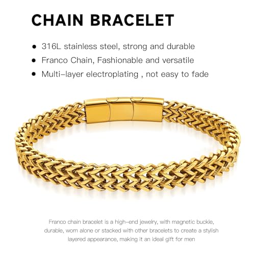 Pulsera Cadena de Acero Inoxidable para Hombre miniatura 3