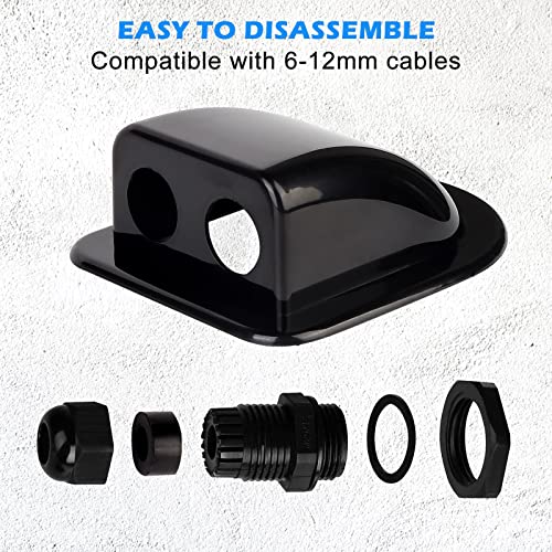 2 pcs Supporto Testa Palo per Pannello