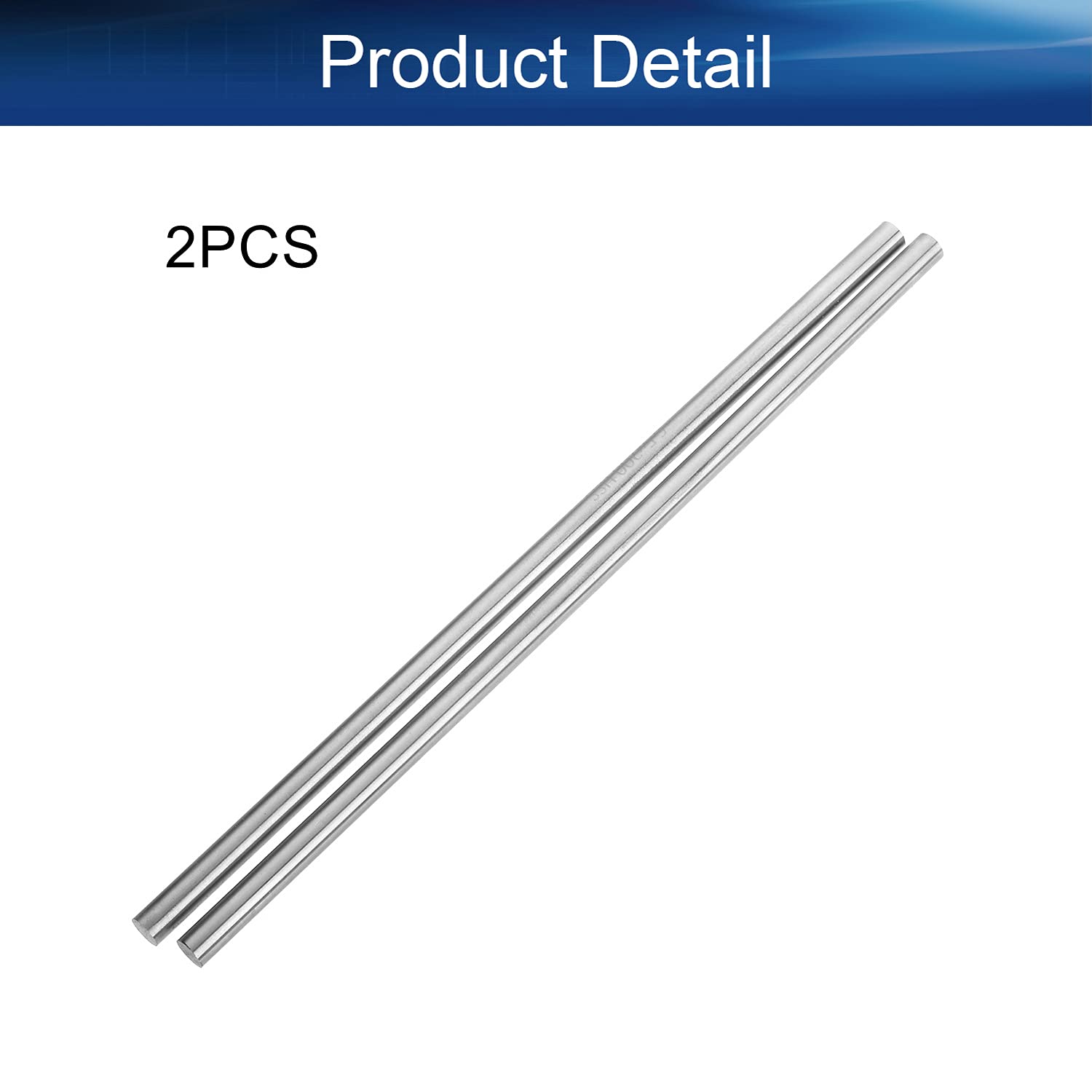 Auniwaig HSS solidny okrągły pręt tokarski pręt zapasy różne do narzędzi rzemieślniczych DIY, średnica 6,5 mm długość 200 mm, do wału przekładni wiertarskiej, tokarki, wytaczarki, miniaturowej osi, 2