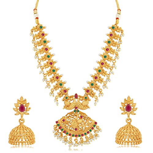 Sukkhi Traditional Gold Plated Necklace Set for Women
