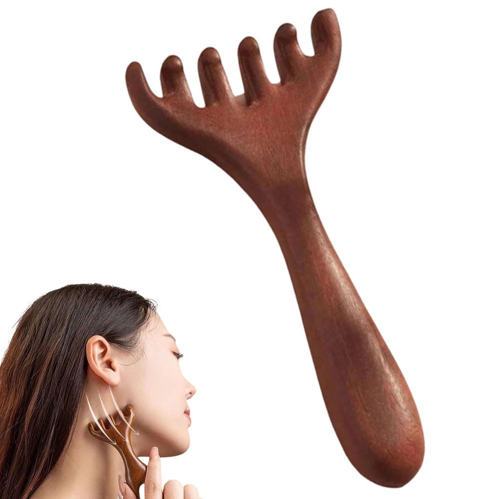 Fodeuxp Six-Claw Fishtail Massage Comb, 2025 New Manual Scalp Massager Therapy Comb Massager Tool for Scalp Eye Facial Neck Shoulder, Gua Sha Comb