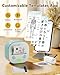 Anycash Sticker Printer, D21 Mini Printer Portable Thermal Printer Inkless Sticker Maker Machine Bluetooth for Phone & Tablet, for Notes, Journal, DIY, Kids Gift, Blue