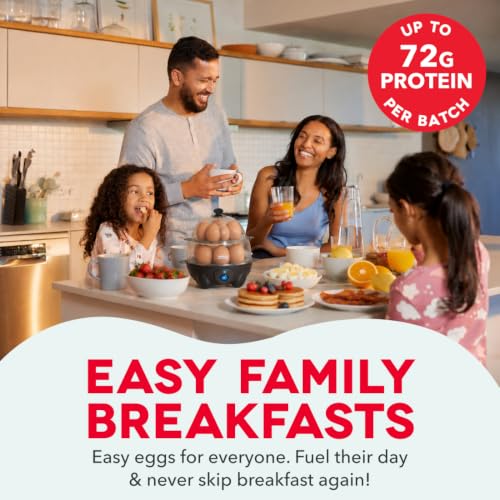 Image of Dash Deluxe Egg Cooker - Boiler, Poacher & Steamer - Includes Measuring & Recipe Guide - Dishwasher Safe - Holds 12 Eggs, Black