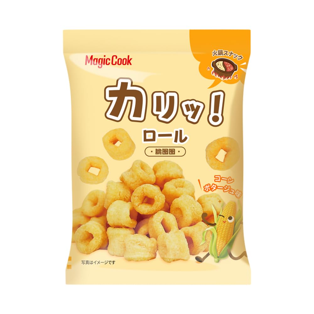 MagicCook is crispy under the sea. Roll Hot Pot Snack 0.9 oz (25 g) (10 Bags, Caritz! roll)