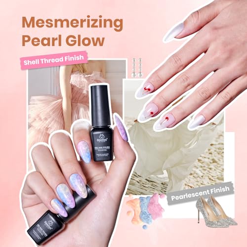 Image of Beetles Gel Nail Polish Set, 119 PCS 100 Colors Fall Gel Polish Kit | Cat Eye, Jelly, Glitter & Pearl Nail Gel, 5Pcs Base Top Coat, Soak Off UV LED Gel Polish for Home Manicure Nail Art