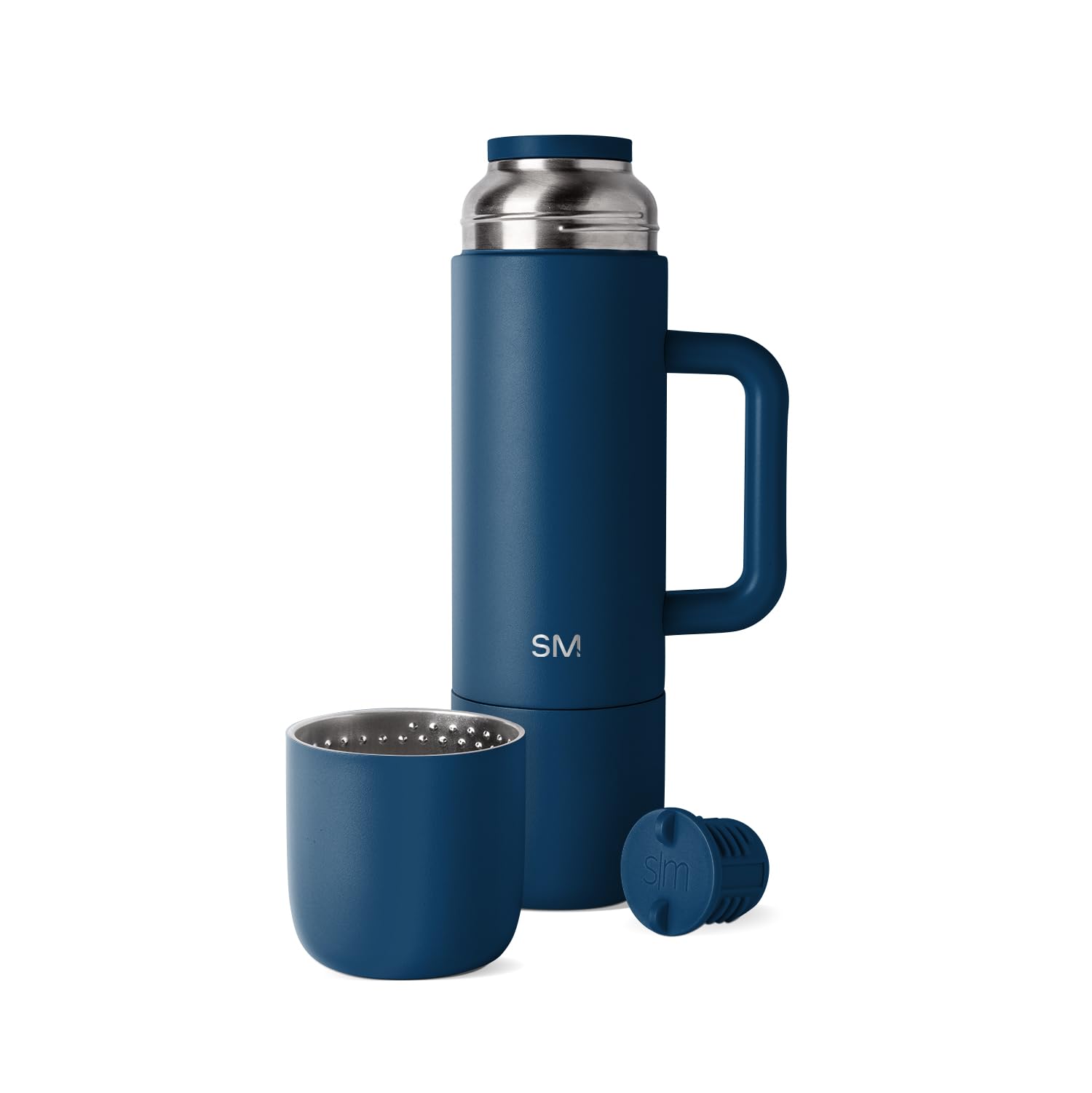 Simple Modern 36oz Insulated Hot Beverage Bottle with 2 Mugs | Travel Coffee Thermos for Hot Drinks | Twist and Pour Top | Commute, Travel, and Picnic Friendly | Roam Collection | Slumberland