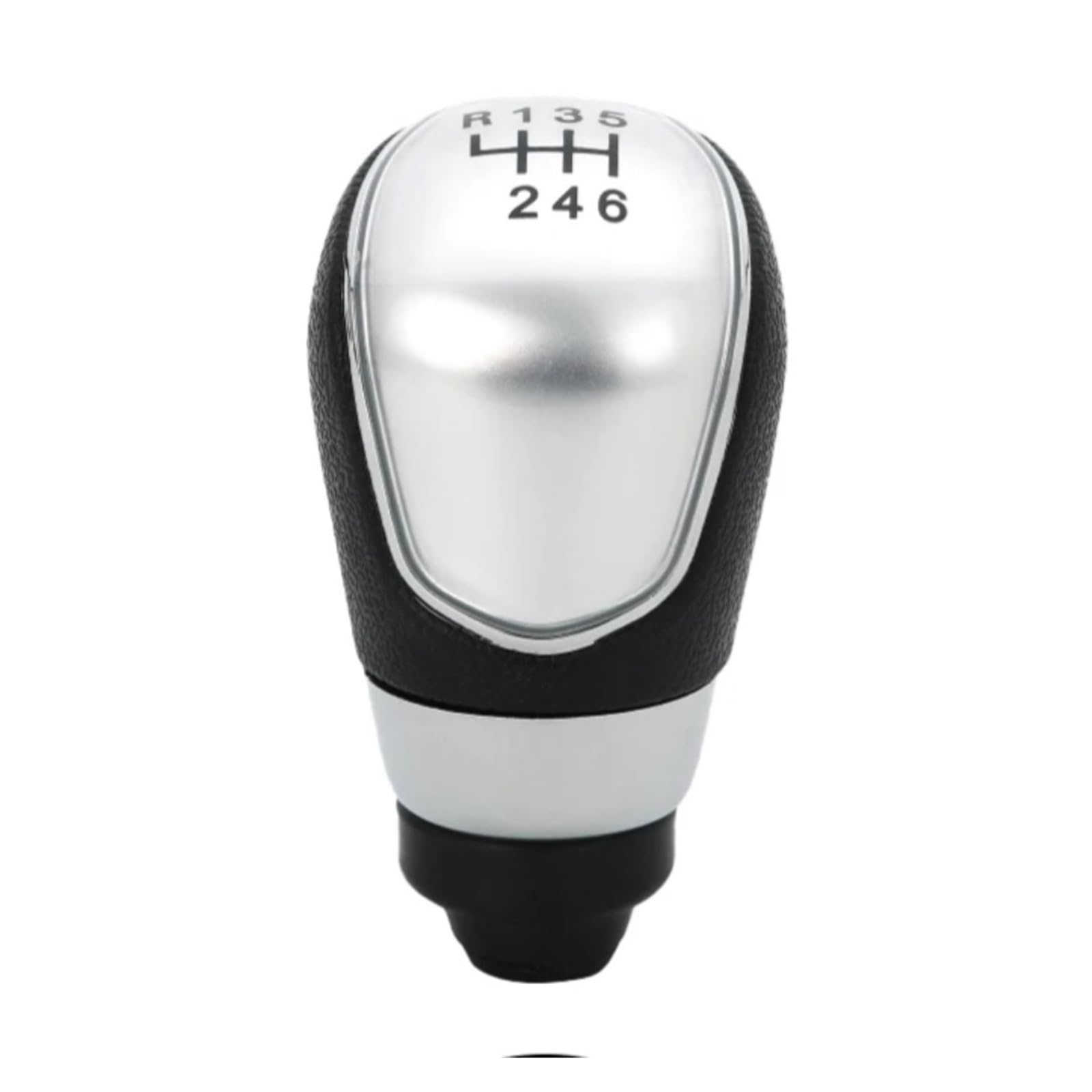 Lozopmtmld Silver 6 Thread Replacement Shift Lever Knob For Mk7 2008-2013