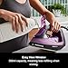 Morphy Richards Turbosteam Steam Iron, Non stick Ceramic Soleplate, 170g Boost, 50g Output, 380ml Water Tank, Anti-Scale and Drip, Auto Shut-off, 3m Cord, 2800W, Purple and Black, 303140