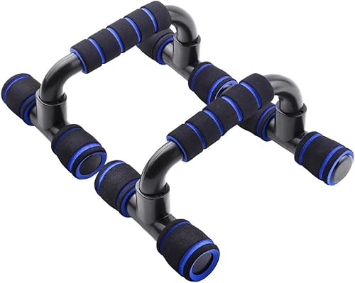 Pushup Bars Stands Handles Strength Training for Men and Women Workout, Gym Exercise Equipment Fitness, 1 Pair Pushup Handles Cushioned Foam Handles Grip, Non-Slip Sturdy Structure (Blue) Pushup Bars Stands Handles Strength Training for Men and Women Workout, Gym Exercise Equipment Fitness, 1 Pair Pushup Handles Cushioned Foam Handles Grip, Non-Slip Sturdy Structure (Blue)