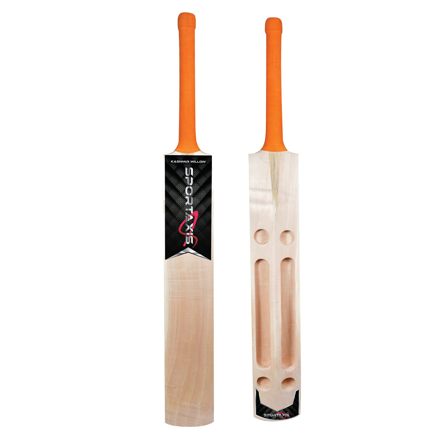 SPORTAXIS Basic Himachal Willow Scooped Cricket Bat for Light Tennis Balls