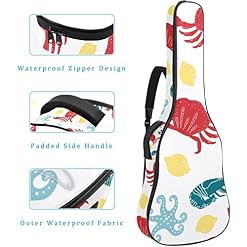 Étui de protection rembourré pour guitare classique acoustique Motif crabe et écrevisses, Multicolore 01., 42.9×16.9×4.7… - Les Beatles, Paul McCartney, John Lennon, RIngo Starr, George Harrison Étui de protection rembourré pour guitare classique acoustique Motif crabe et écrevisses, Multicolore 01., 42.9x16.9x4.7… – Image 4