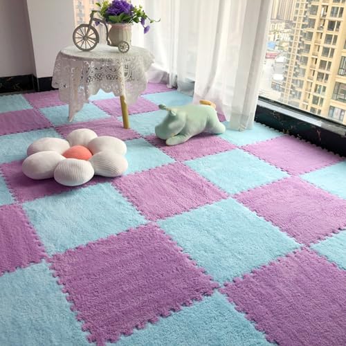 ӂӂpb`[NO 10 30x30cm vbVtH[pYtA}bg AXNGAJ[ybg^C \tgvC}bg rO[ Q Op(Purple+light Blue)