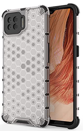 Image of Glasgow Back Case Cover Compatible with Oppo F17 (Stylish Design) -Transparent