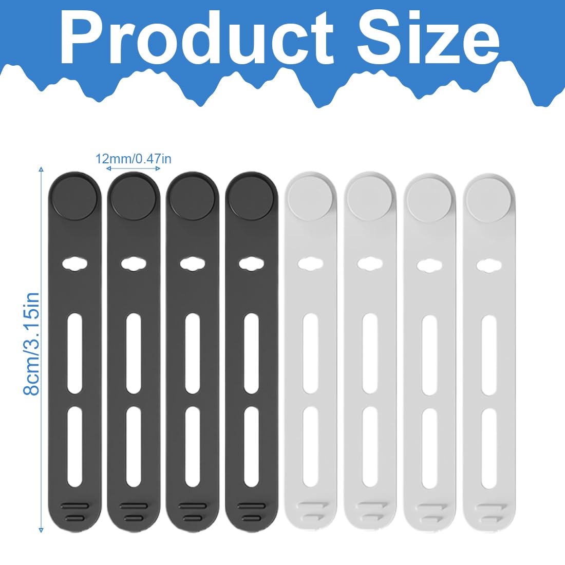 36 Fascette Cavi In Silicone Riutilizzabili - Organizzatore Cavi Per Scrivania E TV - Foto 5