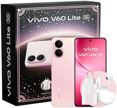 vivo V60 Lite Móvil 5G, 8+ 256GB ROM, Dimensity 7360-Turbo, Cámar...