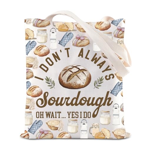 Bolsa tote de lona para entusiastas de pan Sourdough miniatura 1