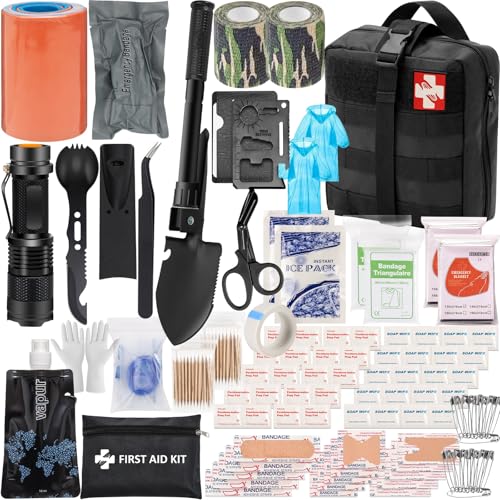 GPUSFAK 145 Pieces Emergency Survival Camping Kit
